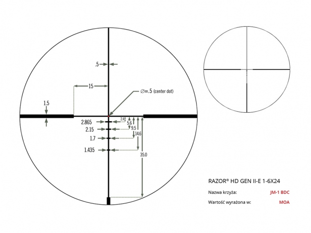 VORTEX RAZOR GENII HDE 1-6X24