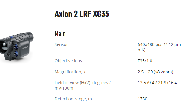 PULSAR AXION 2 LRF XG35