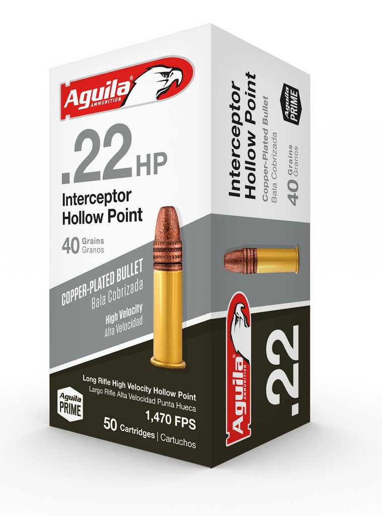 AGUILA 22.LR INTERCEPTOR 40gr HPHV