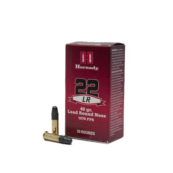 HORNADY 22 LR. RN 40gr